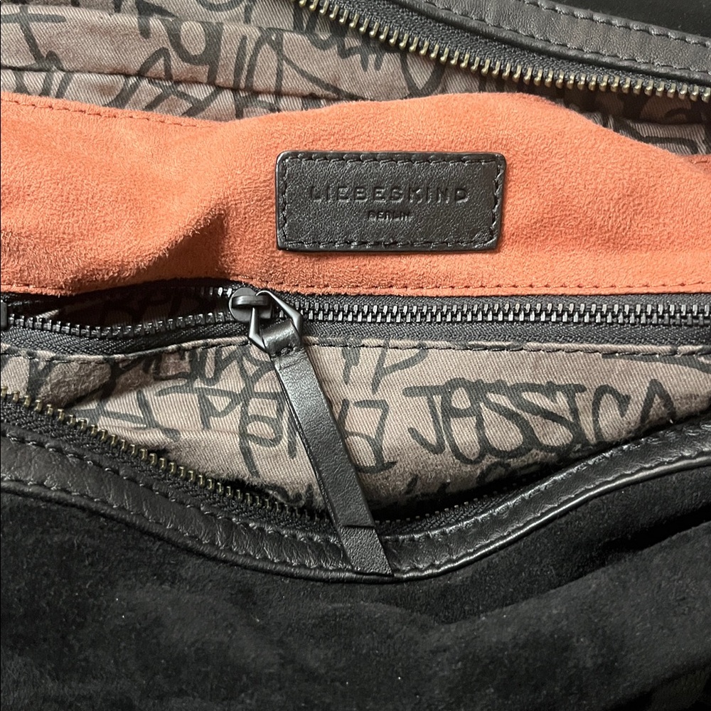 Liebeskind Black Woven Leather Satchel - Picture 11 of 12